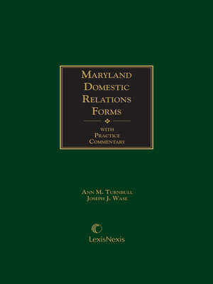 cover image of Maryland Domestic Relations Forms